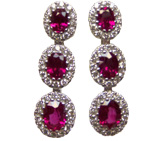 Spark Creations Rubys and Diamonds Earring