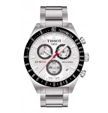 Tissot PRS 516 Silver Quartz Chronograph Steel Men's Watch
