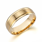 Men's Wedding Band Asel - Gold #513023141, 6.5mm, 14kt, comfort feel Engraved Wedding Ring